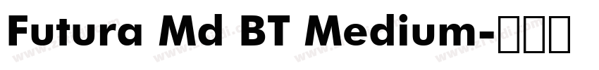 Futura Md BT Medium字体转换 Futura Md BT Medium字体转换